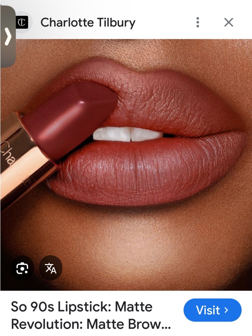 NEW Charlotte Tilbury Matte Revolution Lipstick So 90’s
